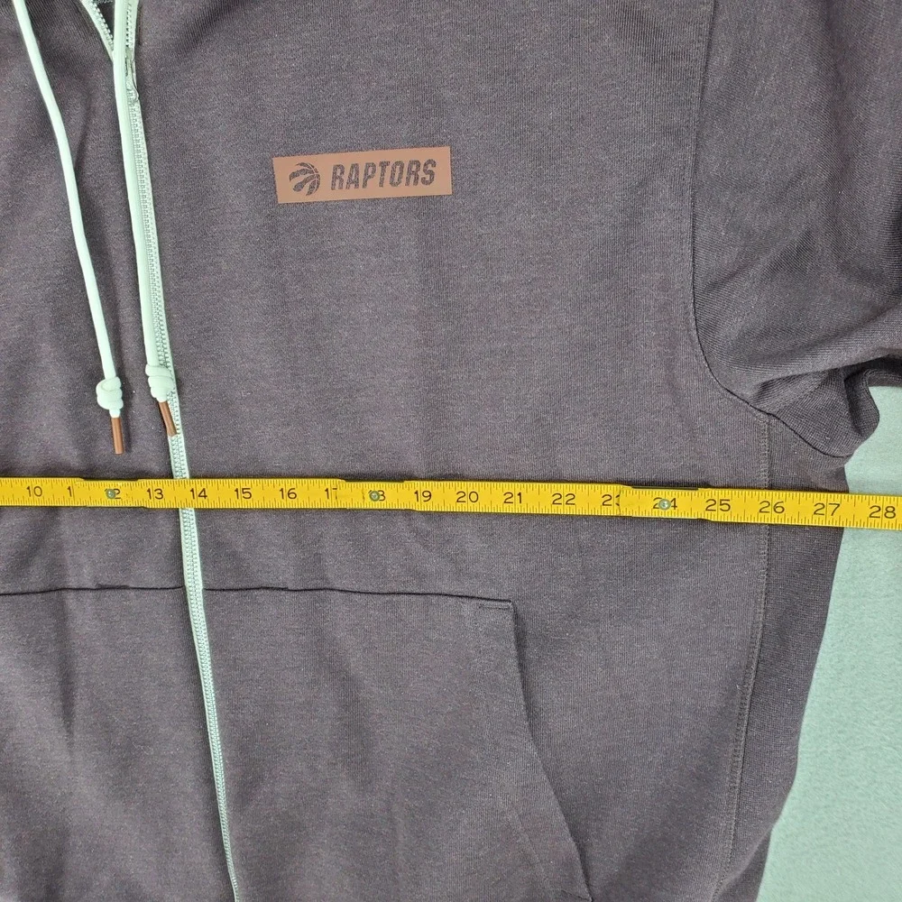 Nike Toronto Raptors Full Zip Hoodie Mens XXL Standard‎ Issue DN7718 203 Dri Fit
